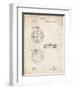 PP940-Vintage Parchment Lemania Swiss Stopwatch Patent Poster-Cole Borders-Framed Giclee Print
