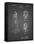 PP941-Black Grid Lighthouse Patent Poster-Cole Borders-Framed Stretched Canvas