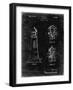 PP941-Black Grunge Lighthouse Patent Poster-Cole Borders-Framed Giclee Print