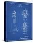 PP941-Blueprint Lighthouse Patent Poster-Cole Borders-Stretched Canvas