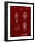 PP941-Burgundy Lighthouse Patent Poster-Cole Borders-Framed Giclee Print