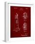 PP941-Burgundy Lighthouse Patent Poster-Cole Borders-Framed Giclee Print