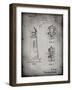 PP941-Faded Grey Lighthouse Patent Poster-Cole Borders-Framed Giclee Print