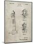 PP941-Sandstone Lighthouse Patent Poster-Cole Borders-Mounted Giclee Print