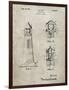 PP941-Sandstone Lighthouse Patent Poster-Cole Borders-Framed Giclee Print