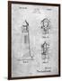 PP941-Slate Lighthouse Patent Poster-Cole Borders-Framed Giclee Print