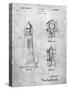 PP941-Slate Lighthouse Patent Poster-Cole Borders-Stretched Canvas