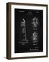 PP941-Vintage Black Lighthouse Patent Poster-Cole Borders-Framed Giclee Print