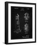 PP941-Vintage Black Lighthouse Patent Poster-Cole Borders-Framed Giclee Print