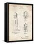 PP941-Vintage Parchment Lighthouse Patent Poster-Cole Borders-Framed Stretched Canvas