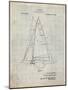 PP942-Antique Grid Parchment Ljungstrom Sailboat Rigging Patent Poster-Cole Borders-Mounted Giclee Print