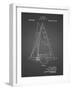 PP942-Black Grid Ljungstrom Sailboat Rigging Patent Poster-Cole Borders-Framed Giclee Print