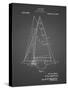 PP942-Black Grid Ljungstrom Sailboat Rigging Patent Poster-Cole Borders-Stretched Canvas