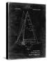 PP942-Black Grunge Ljungstrom Sailboat Rigging Patent Poster-Cole Borders-Stretched Canvas