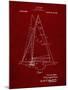 PP942-Burgundy Ljungstrom Sailboat Rigging Patent Poster-Cole Borders-Mounted Giclee Print