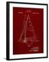 PP942-Burgundy Ljungstrom Sailboat Rigging Patent Poster-Cole Borders-Framed Giclee Print