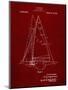 PP942-Burgundy Ljungstrom Sailboat Rigging Patent Poster-Cole Borders-Mounted Giclee Print