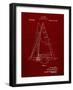 PP942-Burgundy Ljungstrom Sailboat Rigging Patent Poster-Cole Borders-Framed Giclee Print