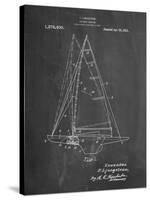 PP942-Chalkboard Ljungstrom Sailboat Rigging Patent Poster-Cole Borders-Stretched Canvas