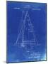 PP942-Faded Blueprint Ljungstrom Sailboat Rigging Patent Poster-Cole Borders-Mounted Giclee Print
