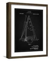 PP942-Vintage Black Ljungstrom Sailboat Rigging Patent Poster-Cole Borders-Framed Giclee Print