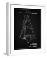 PP942-Vintage Black Ljungstrom Sailboat Rigging Patent Poster-Cole Borders-Framed Giclee Print
