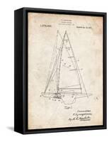 PP942-Vintage Parchment Ljungstrom Sailboat Rigging Patent Poster-Cole Borders-Framed Stretched Canvas