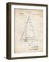 PP942-Vintage Parchment Ljungstrom Sailboat Rigging Patent Poster-Cole Borders-Framed Giclee Print