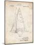 PP942-Vintage Parchment Ljungstrom Sailboat Rigging Patent Poster-Cole Borders-Mounted Giclee Print