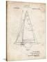 PP942-Vintage Parchment Ljungstrom Sailboat Rigging Patent Poster-Cole Borders-Stretched Canvas