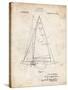 PP942-Vintage Parchment Ljungstrom Sailboat Rigging Patent Poster-Cole Borders-Stretched Canvas