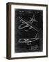 PP943-Black Grunge Lockheed C-130 Hercules Airplane Patent Poster-Cole Borders-Framed Giclee Print