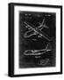 PP943-Black Grunge Lockheed C-130 Hercules Airplane Patent Poster-Cole Borders-Framed Giclee Print