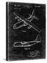 PP943-Black Grunge Lockheed C-130 Hercules Airplane Patent Poster-Cole Borders-Stretched Canvas