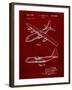 PP943-Burgundy Lockheed C-130 Hercules Airplane Patent Poster-Cole Borders-Framed Giclee Print