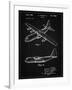 PP943-Vintage Black Lockheed C-130 Hercules Airplane Patent Poster-Cole Borders-Framed Giclee Print