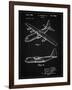 PP943-Vintage Black Lockheed C-130 Hercules Airplane Patent Poster-Cole Borders-Framed Giclee Print