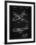 PP943-Vintage Black Lockheed C-130 Hercules Airplane Patent Poster-Cole Borders-Framed Giclee Print