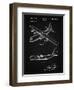 PP943-Vintage Black Lockheed C-130 Hercules Airplane Patent Poster-Cole Borders-Framed Giclee Print