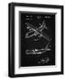 PP943-Vintage Black Lockheed C-130 Hercules Airplane Patent Poster-Cole Borders-Framed Giclee Print