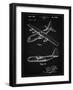 PP943-Vintage Black Lockheed C-130 Hercules Airplane Patent Poster-Cole Borders-Framed Giclee Print