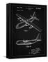 PP943-Vintage Black Lockheed C-130 Hercules Airplane Patent Poster-Cole Borders-Framed Stretched Canvas