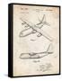 PP943-Vintage Parchment Lockheed C-130 Hercules Airplane Patent Poster-Cole Borders-Framed Stretched Canvas