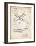 PP943-Vintage Parchment Lockheed C-130 Hercules Airplane Patent Poster-Cole Borders-Framed Giclee Print