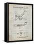 PP944-Antique Grid Parchment Lockheed C-130 Hercules Airplane Patent Poster-Cole Borders-Framed Stretched Canvas