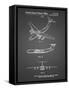 PP944-Black Grid Lockheed C-130 Hercules Airplane Patent Poster-Cole Borders-Framed Stretched Canvas