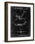 PP944-Black Grunge Lockheed C-130 Hercules Airplane Patent Poster-Cole Borders-Framed Giclee Print