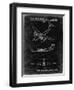 PP944-Black Grunge Lockheed C-130 Hercules Airplane Patent Poster-Cole Borders-Framed Giclee Print