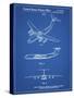 PP944-Blueprint Lockheed C-130 Hercules Airplane Patent Poster-Cole Borders-Stretched Canvas