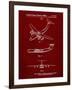 PP944-Burgundy Lockheed C-130 Hercules Airplane Patent Poster-Cole Borders-Framed Giclee Print